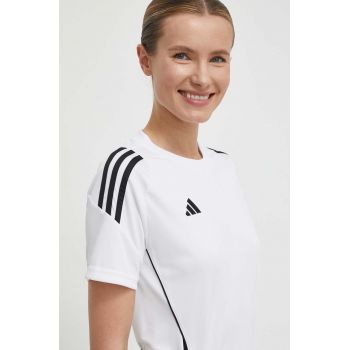 adidas Performance tricou de antrenament Tiro 24 culoarea alb, IS1024