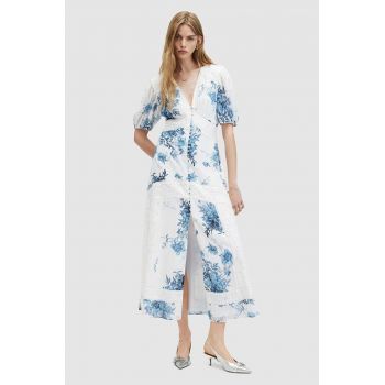 AllSaints rochie DINAH DEKORAH DRESS maxi, evazati, WD557Z