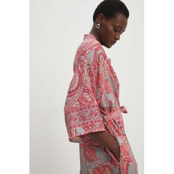 Answear Lab kimono culoarea roz, oversize, modelator