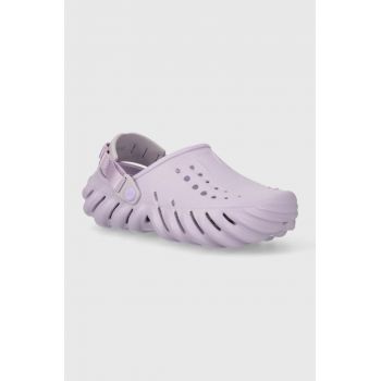 Crocs papuci X - (Echo) Clog femei, culoarea violet, 207937