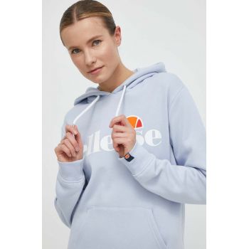 Ellesse bluza Torices OH Hoody femei, cu glugă, cu imprimeu, SGV03244