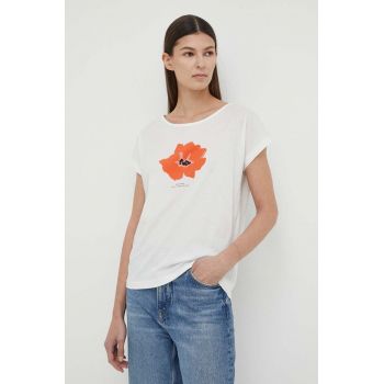 Marc O'Polo tricou din bumbac femei, culoarea alb