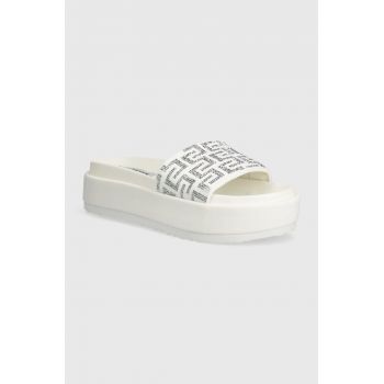 Steve Madden papuci Kora femei, culoarea alb, cu platforma, SM11003018