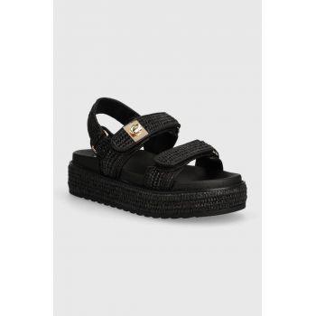 Steve Madden sandale Bigmona femei, culoarea negru, cu platforma, SM11003034