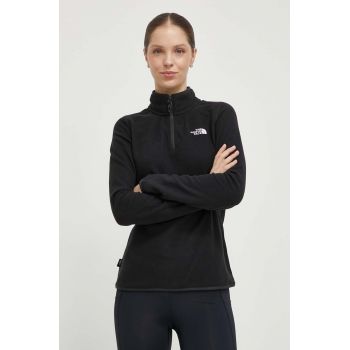 The North Face hanorac 100 Glacier culoarea negru, neted, NF0A855MJK31