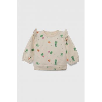 zippy bluza bebe culoarea bej, modelator