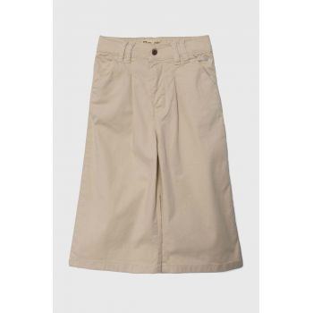 zippy pantaloni copii culoarea bej, neted