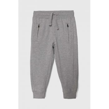 zippy pantaloni de trening pentru copii culoarea gri, melanj