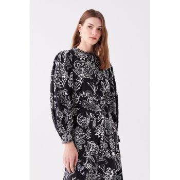 Rochie midi cu imprimeu floral