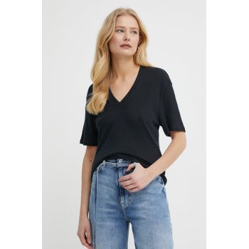 BOSS Orange tricou de in culoarea negru 50511242