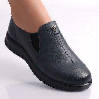 Pantofi dama casual Albastri din piele ecologica roy