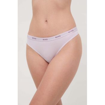 BOSS tanga culoarea violet, 50502752