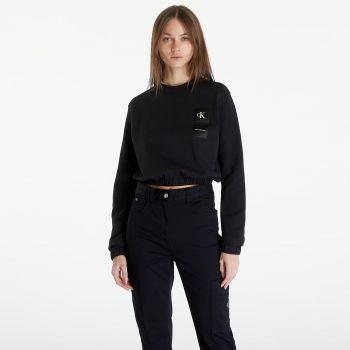 Calvin Klein Jeans Satin Boxes Crewneck Sweatshirt Black ieftin