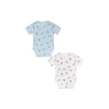 Tous body din bumbac pentru bebelusi 2-pack