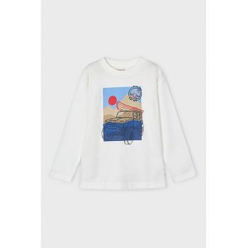 Bluza de bumbac cu imprimeu