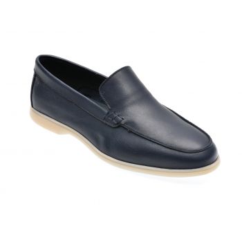 Mocasini casual GRYXX bleumarin, M0497, din piele naturala