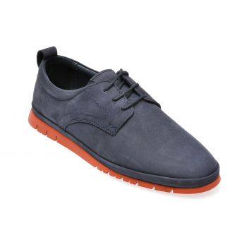 Mocasini casual GRYXX bleumarin, M6461, din nabuc