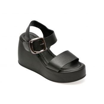 Sandale casual GRYXX negre, 5001729, din piele naturala