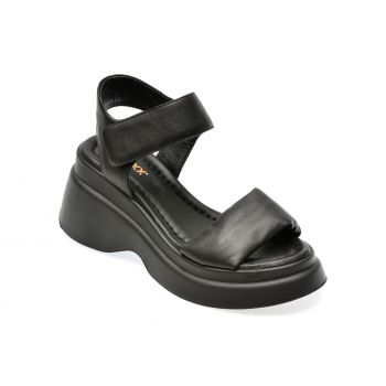 Sandale casual GRYXX negre, 5009991, din piele naturala