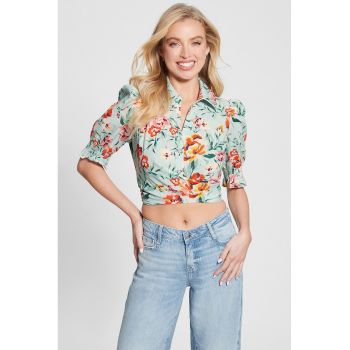 Camasa crop cu model floral