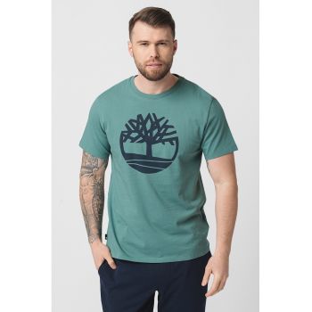 Tricou de bumbac cu logo Kennebec River Tree