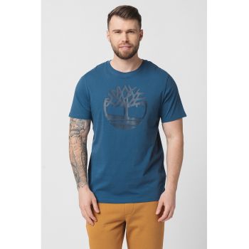 Tricou de bumbac cu logo Kennebec River Tree