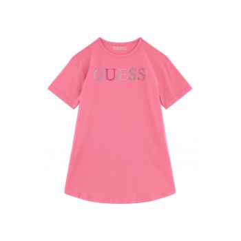 GUESS - Tricou regular fit cu aplicatii cu strasuri