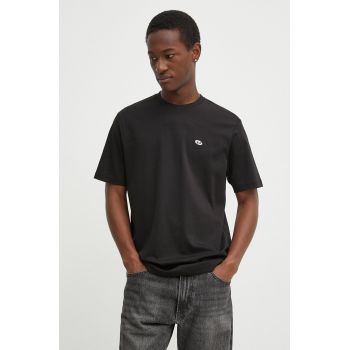 Diesel tricou din bumbac T-JUST-DOVAL-PJ MAGLIETTA bărbați, culoarea negru, uni, A03819.0AIJU