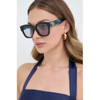 Gucci ochelari de soare femei, culoarea negru