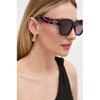 Gucci ochelari de soare femei, culoarea negru