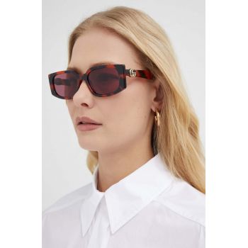 Gucci ochelari de soare femei, culoarea portocaliu