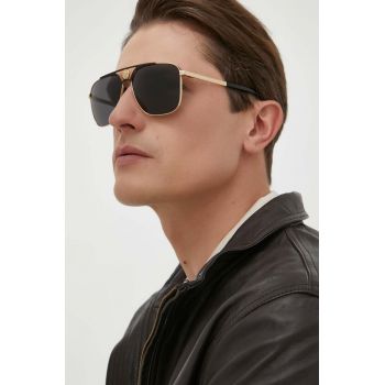 Versace ochelari de soare barbati, culoarea negru de firma originali