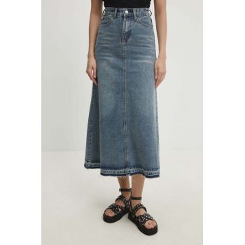 Answear Lab fustă din denim maxi, evazată