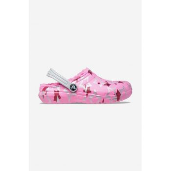 Crocs papuci Disco Dance Party 208085 culoarea roz 208085.TAFFY-Pink