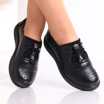 Pantofi dama casual Negri din Piele Ecologica Erica