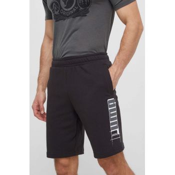 Puma pantaloni scurți bărbați, culoarea negru, 678981