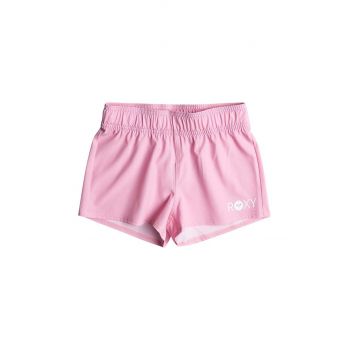 Roxy pantaloni scurti copii RG ESSENTIALS culoarea roz, neted