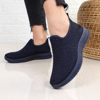 Espadrile bleumarin talpa joasa Abina