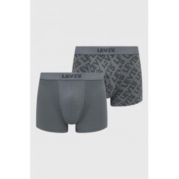 Levi's boxeri 2-pack barbati, culoarea gri