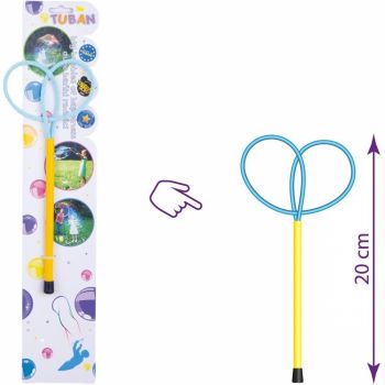 Bat cu inele pentru baloane de sapun Ring Mini Butterfly 20 cm Tuban