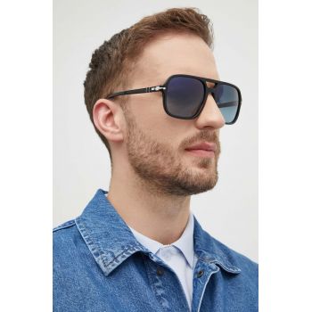 Persol ochelari de soare barbati, culoarea negru, 0PO3328S