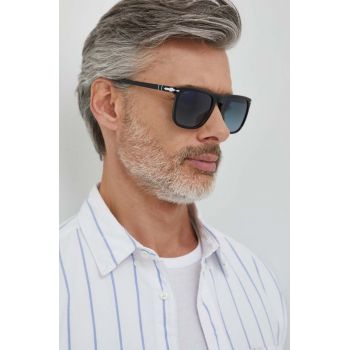 Persol ochelari de soare barbati, culoarea negru de firma originali