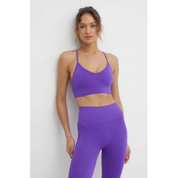 Casall sutien yoga culoarea violet, neted ieftin