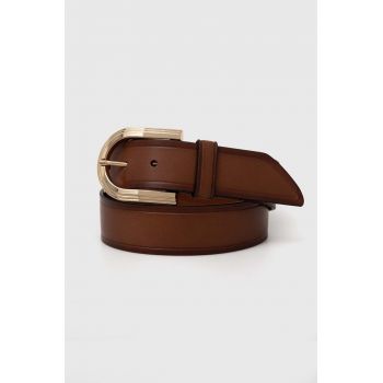 MICHAEL Michael Kors curea de piele femei, culoarea maro