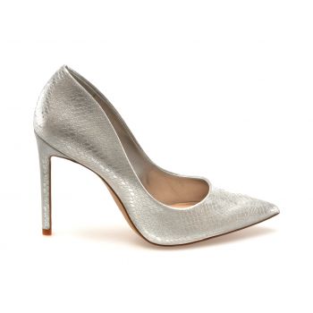 Pantofi eleganti ALDO argintii, 13741688, din piele ecologica