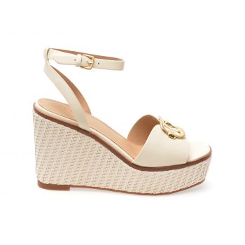 Sandale casual ALDO albe, 13542527, din piele ecologica