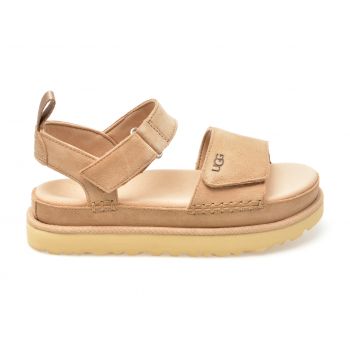 Sandale casual UGG bej, 1136783, din piele naturala