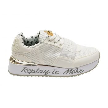 Pantofi sport REPLAY albi, WS6314T, din material textil
