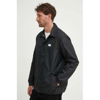 A.P.C. geacă cu aspect de cămașă Blouson Aleksi culoarea negru, de tranziție, PAAFA.H02739.LZZ