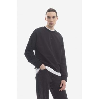 A.P.C. hanorac de bumbac Sweat Steve bărbați, culoarea negru, cu imprimeu COEIP.H27621-BLACK